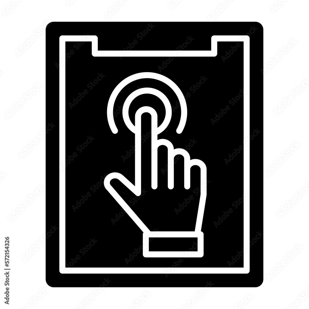 Vector Design Touch Screen Icon Style Vector Design Touch Screen Icon Style