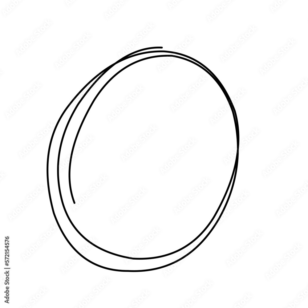 Hand Drawn Scribble Circle Sketch Hand Drawn Scribble Circle Sketch