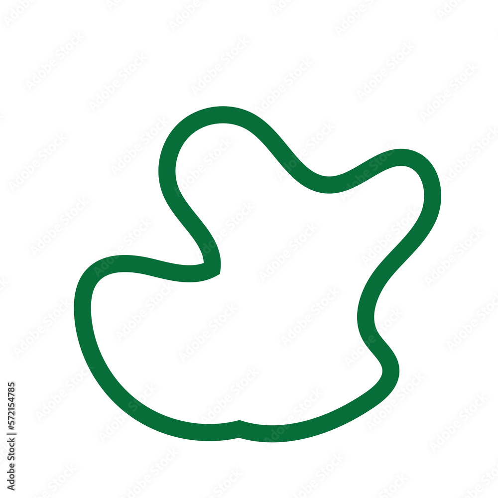 Obraz premium Green Abstract Shapes Lines