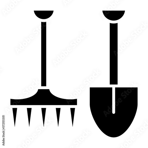 Vector Design Gardening Tools Icon Style