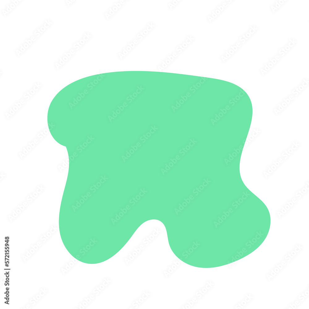 Green Abstract Blob Shapes Green Abstract Blob Shapes