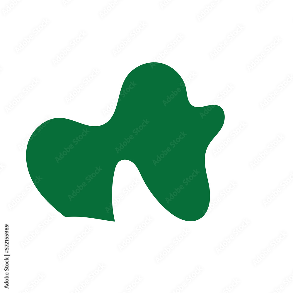 Green Abstract Blob Shapes Green Abstract Blob Shapes