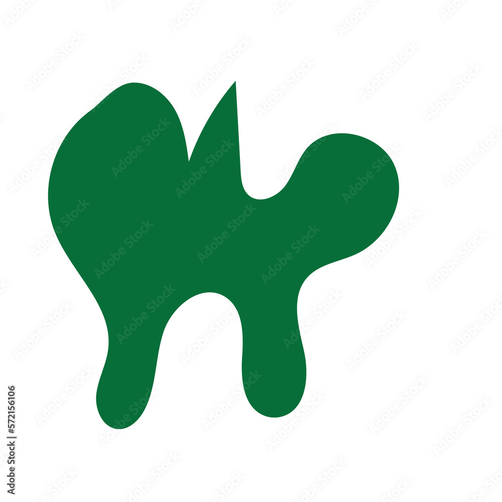 Green Abstract Blob Shapes Green Abstract Blob Shapes