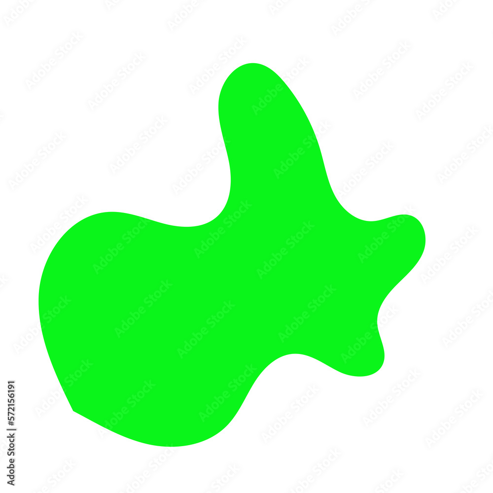Green Abstract Blob Shapes Green Abstract Blob Shapes