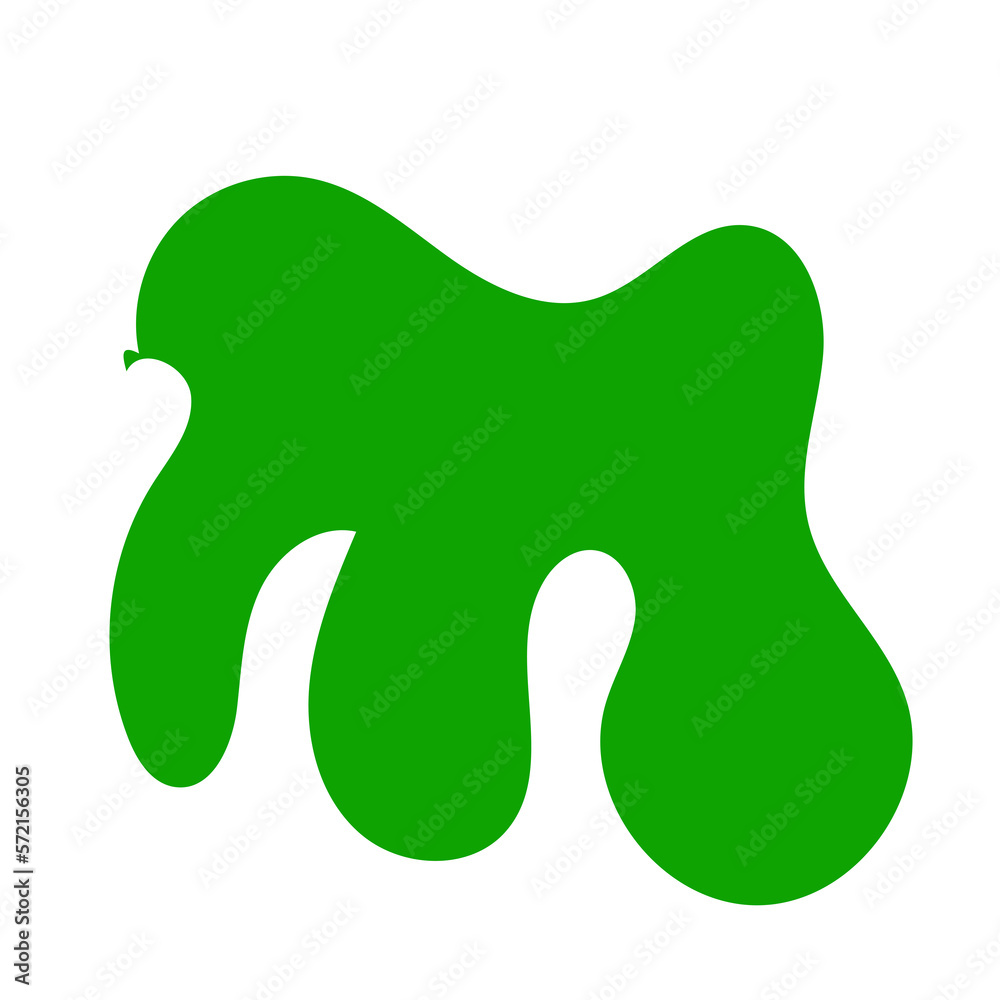 Green Abstract Blob Shapes Green Abstract Blob Shapes