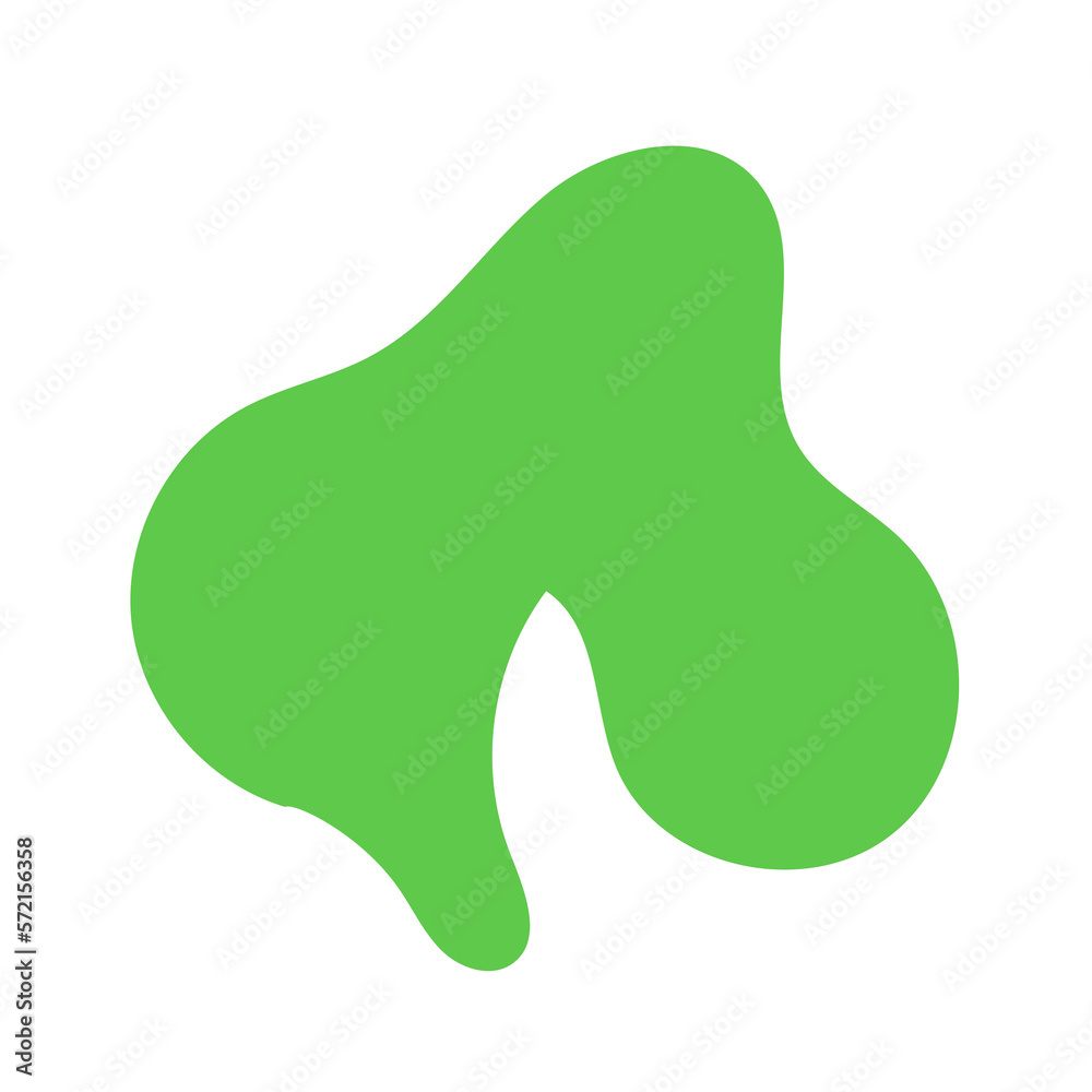 Green Abstract Blob Shapes