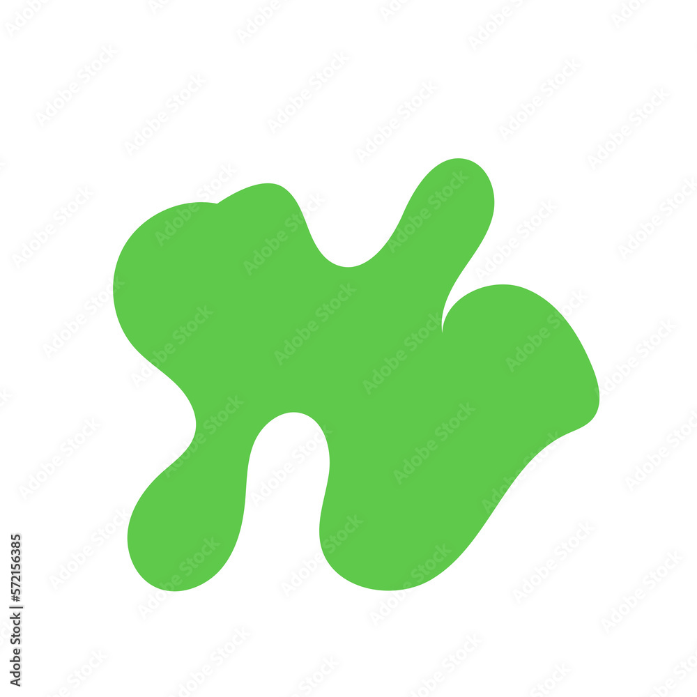 Green Abstract Blob Shapes Green Abstract Blob Shapes