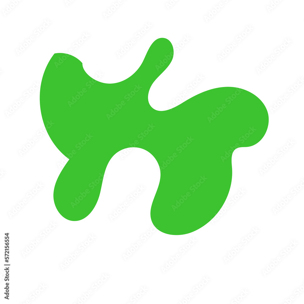 Green Abstract Blob Shapes Green Abstract Blob Shapes