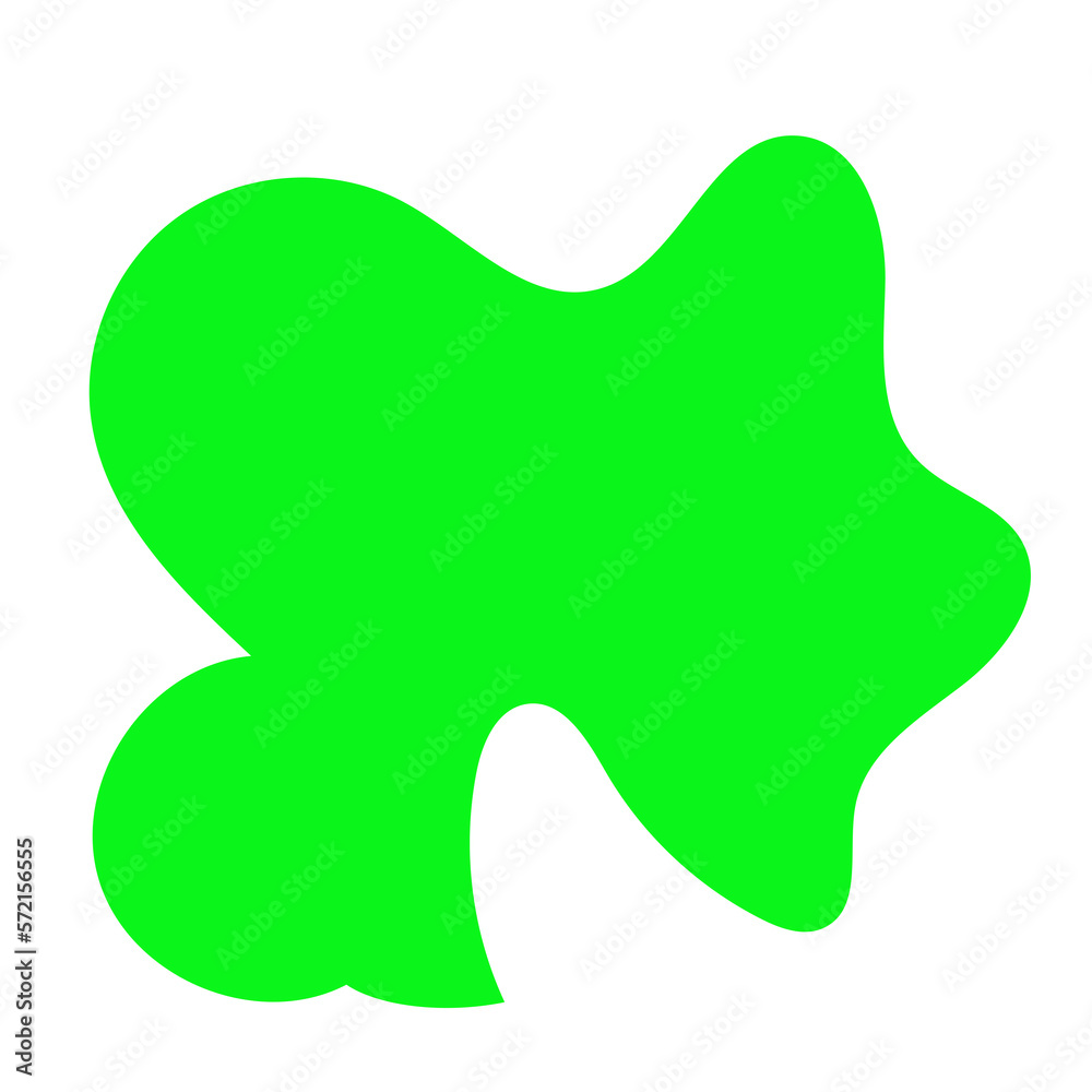 Green Abstract Blob Shapes Green Abstract Blob Shapes