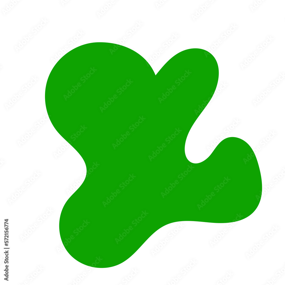 Green Abstract Blob Shapes Green Abstract Blob Shapes