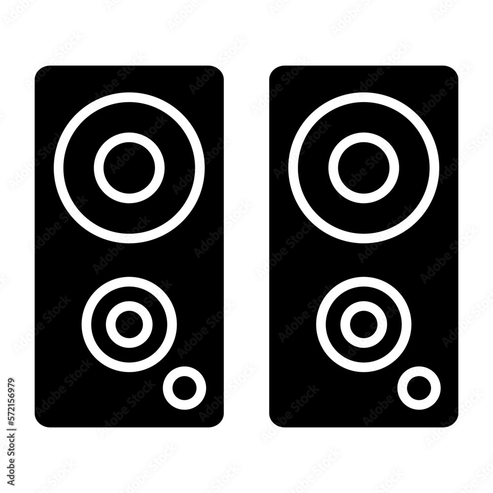 Vector Design Speakers Icon Style Vector Design Speakers Icon Style