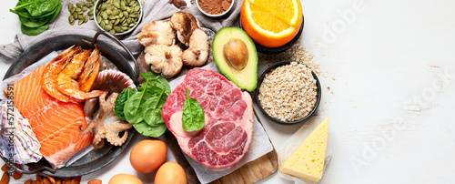 Foto Healthy sources of zinc
