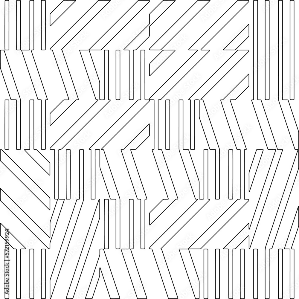 Abstract striped textured geometric pattern. Line Art Pattern. Abstract striped textured geometric pattern. Line Art Pattern.