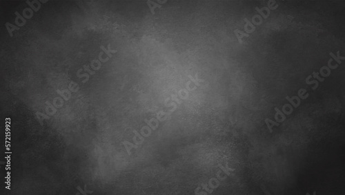 Elegant black background vector illustration with vintage distressed grunge texture and dark gray charcoal color paint. Black wall texture rough background dark concrete