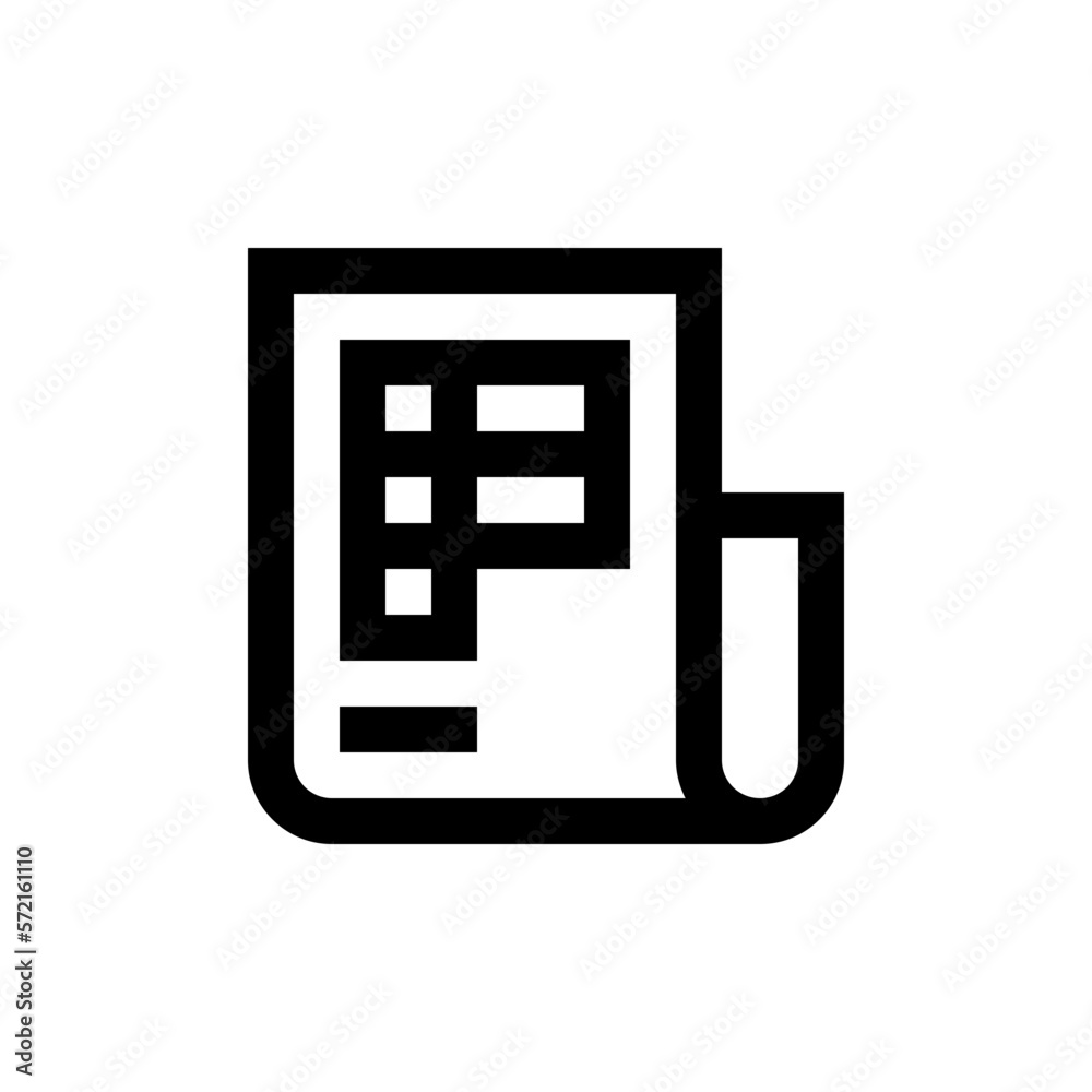 invoice line icon invoice line icon