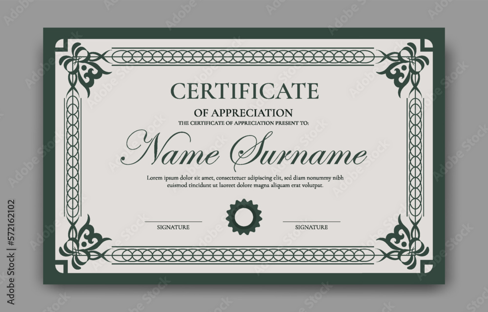 Victorian Classic Certificate Template Background Victorian Classic Certificate Template Background