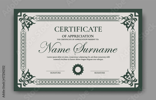 Victorian Classic Certificate Template Background