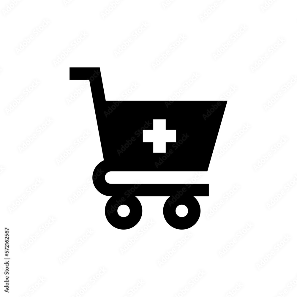 add to cart glyph icon