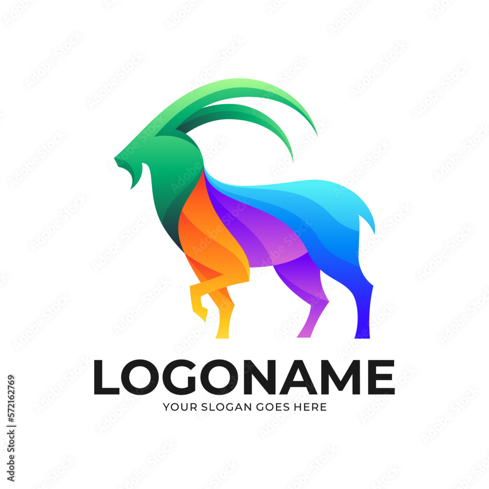 Goat design logo icon, Logo design template Goat design logo icon, Logo design template