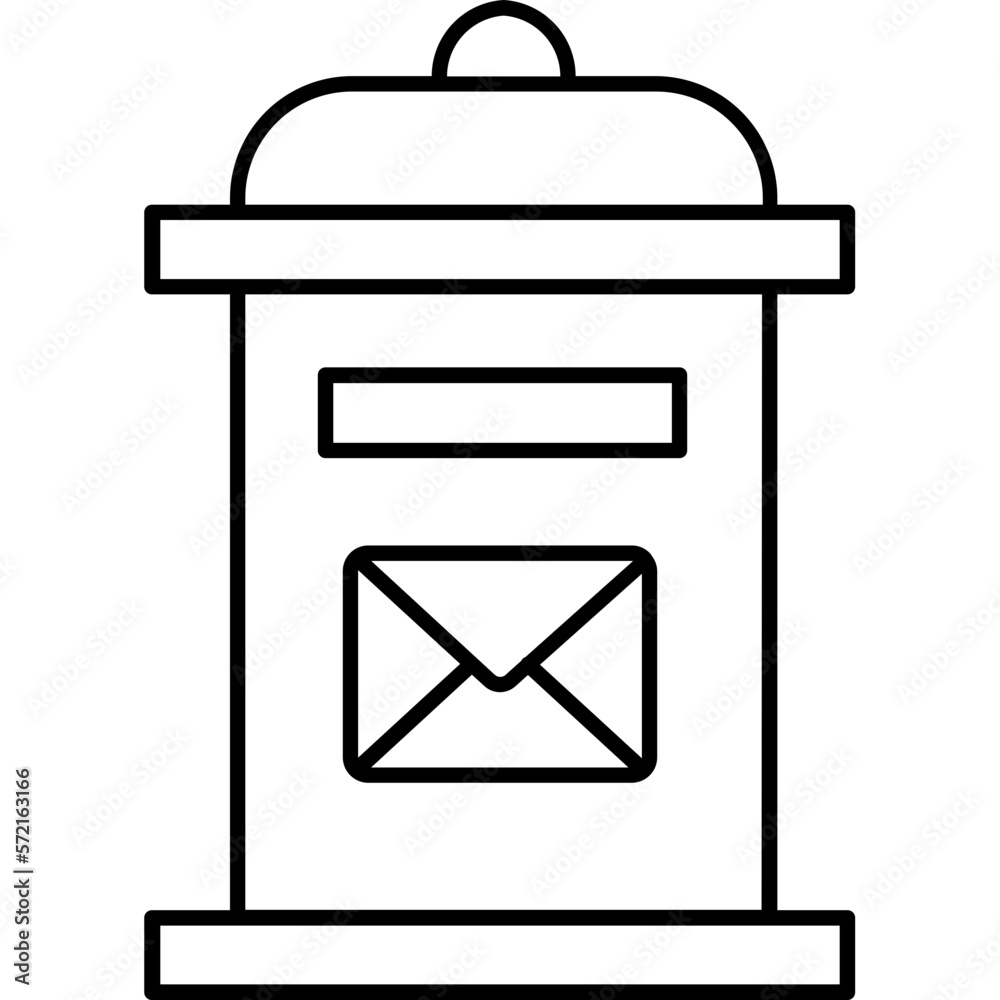 Letter box Outline vector icon which can easily edit
Letter box Outline vector icon which can easily edit