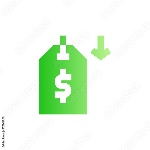 lowest price flat gradient icon