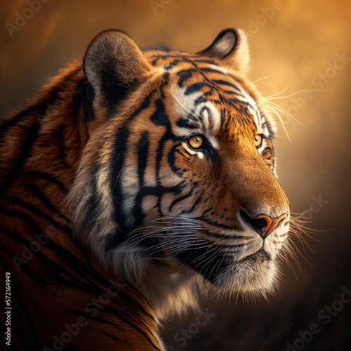 Close up of Bengal Tiger - Safari Snapshot Nature s Portrait Animal Natural Lighting
