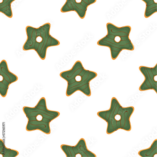 Pattern homemade cookie different taste in pastry biscuit