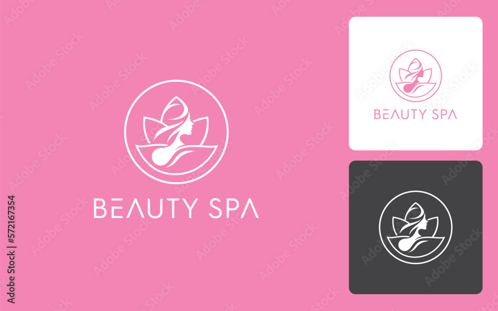 Beauty Spa modern and luxury logo vector	