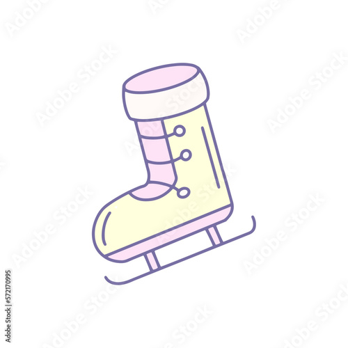 hand drawn illustration of a sketch of a snow shoes