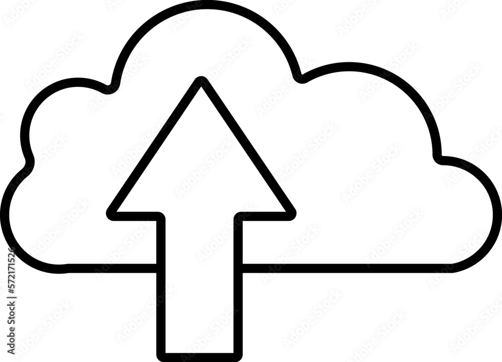download icon minimalist cloud with arrows illustration in vector download icon minimalist cloud with arrows illustration in vector