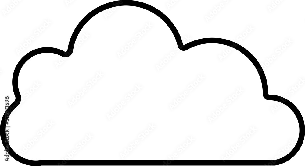 minimalist cloud with icon illustration minimalist cloud with icon illustration