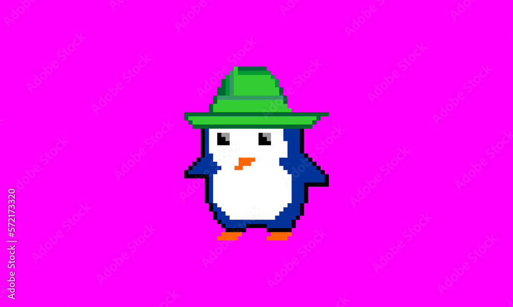 Naklejka premium Logo Animal Pixel