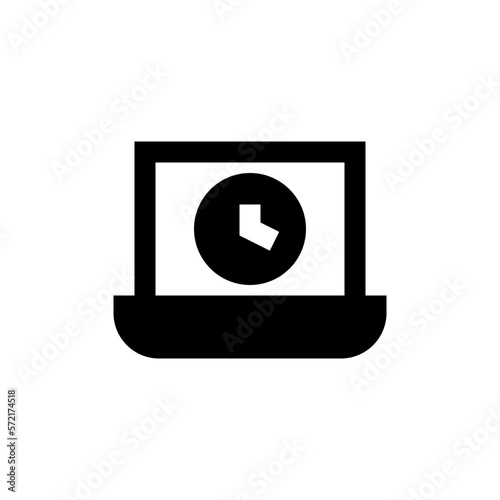 working hours glyph icon
