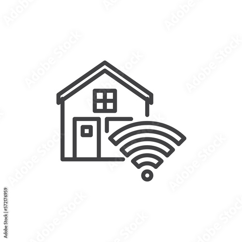 Smart home line icon