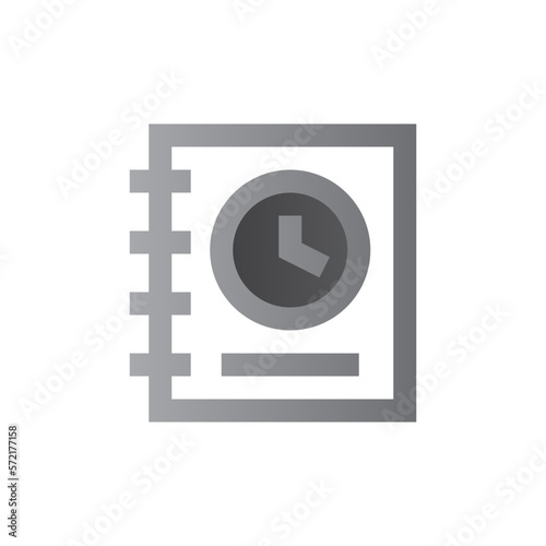 agenda two tone gradient icon