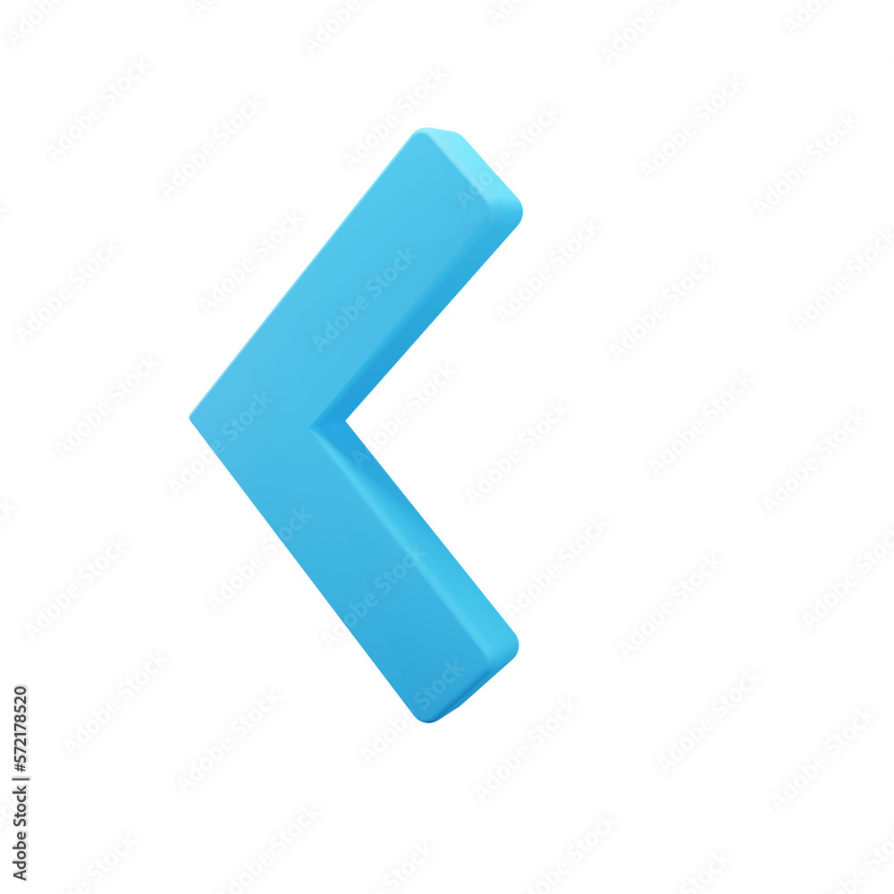 blue left arrow button 3d illustration blue left arrow button 3d illustration
