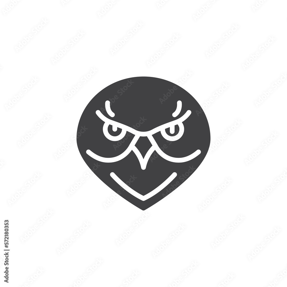 Owl bird vector icon Owl bird vector icon