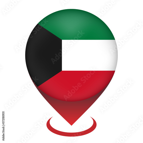 Map pointer with contry Kuwait. Kuwait flag. Vector illustration. Free Download Map pointer with contry Kuwait. Kuwait flag. Vector illustration. - GFXLoad