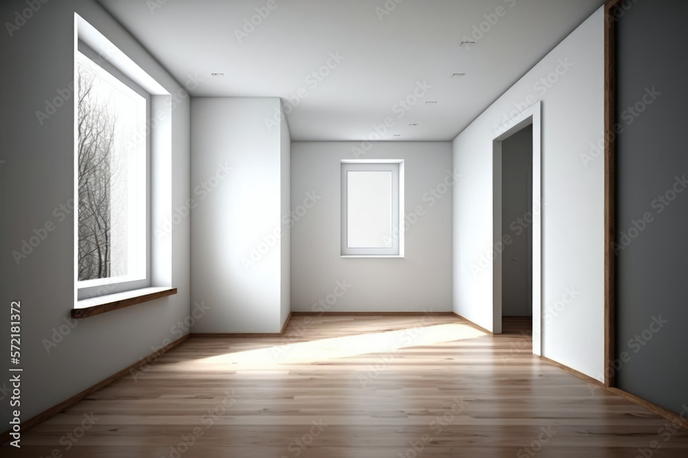 Abstract Luxury white gradient wall and empty studio room background Generative AI Abstract Luxury white gradient wall and empty studio room background Generative AI