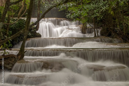 Beautiful Waterfall in a tropical Forest. Long Exposure © ENJOY Photography