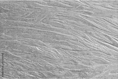 Black Halftone Texture On White Background. Modern Dotted Futuristic Backdrop. Fade Noise Overlay. Digitally Generated Image. Pop Art Style. Vector Illustration, Eps 10.