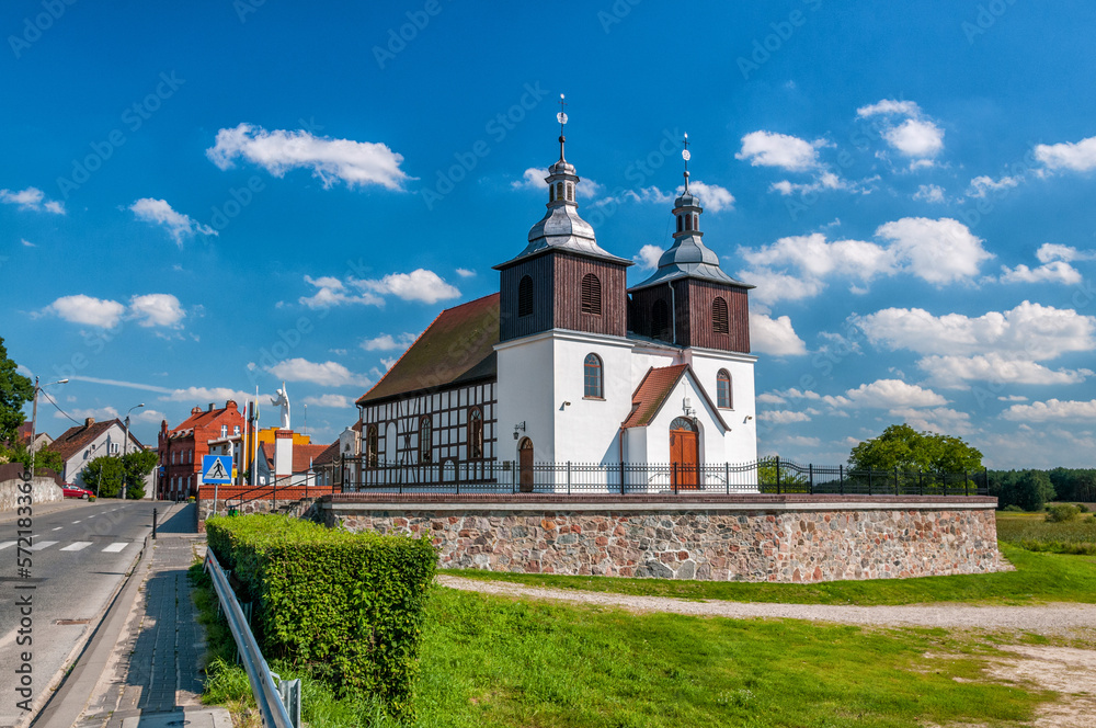 Fototapeta premium St. Nicholas Church in Skoki, Greater Poland Voivodeship, Poland