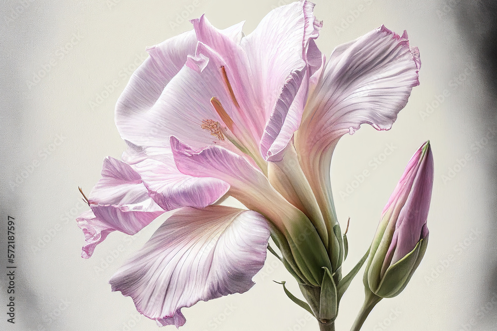 Gladiolus Flowers, Illustration, Generative AI