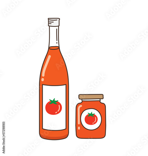 6次産業化　六次産業　商品化　加工　イラスト　女性　トマト