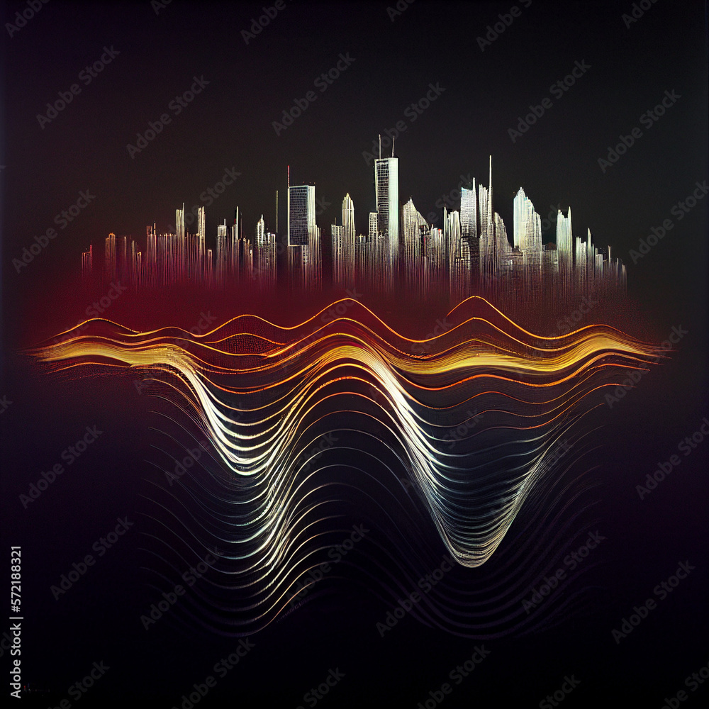 Sound wave of midnight city