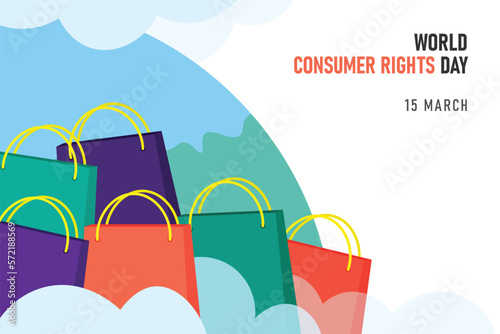World Consumer Rights Day background.