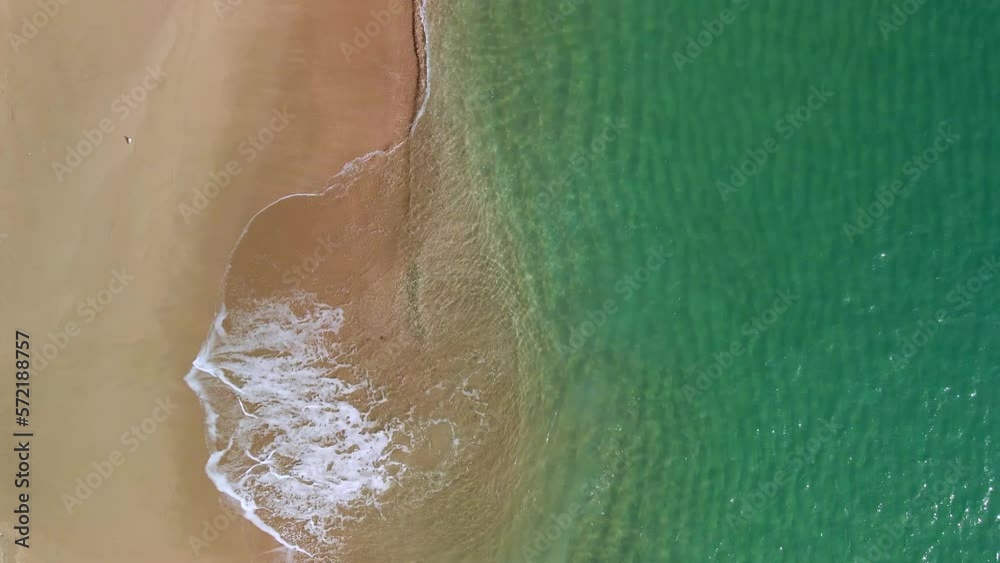 Beach Rising Tides Calming waves rising above the high tide line on the beach Stock Video ...
