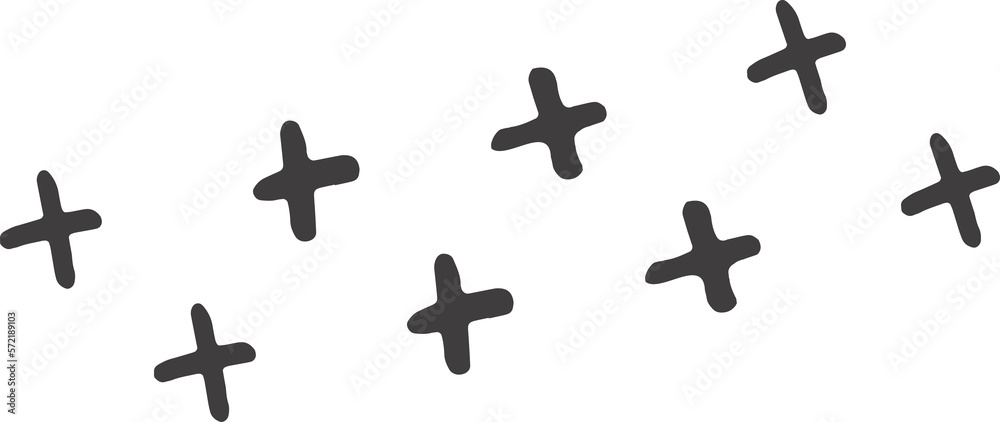 Obraz premium Abstract organic shape doodle