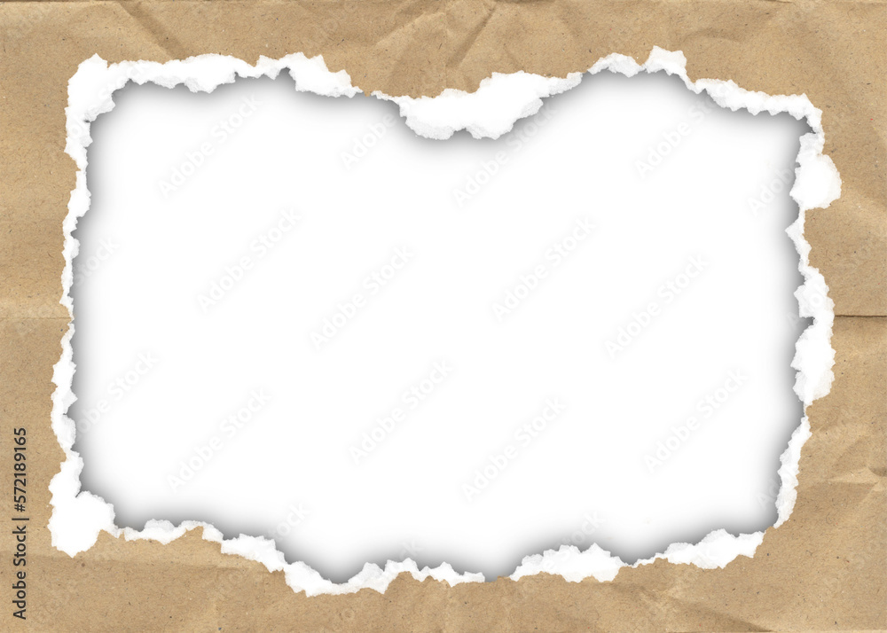Obraz premium torn cardboard frame
