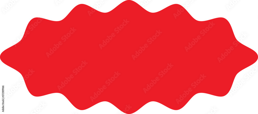 Red starburst, badge, sticker, special offer, sunburst, burst, stamp, labels and badges vector